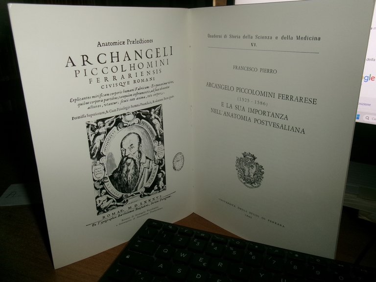 ARCANGELO PICCOLOMINI FERRARESE (1525-1586) e la sua importanza nell' Anatomia..