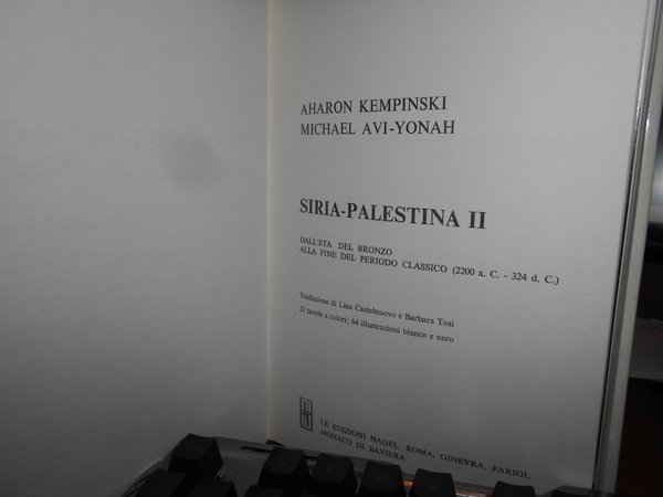 ARCHAEOLOGIA Mundi. SIRIA-PALESTINA I. e II.