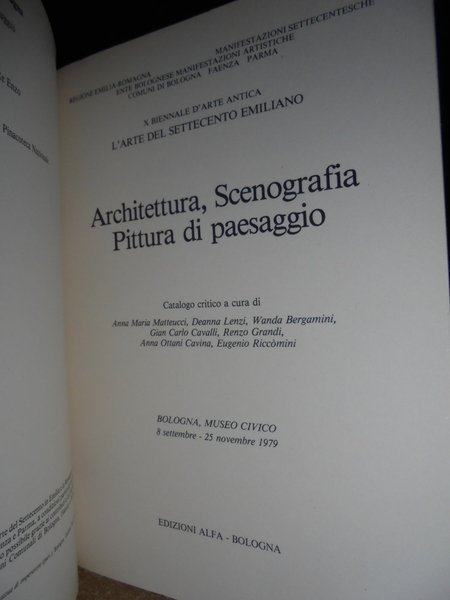 Architettura, scenografia pittura di paesaggio