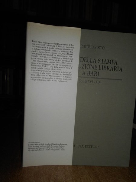 Arte della Stampa e Produzione Libraria a Bari