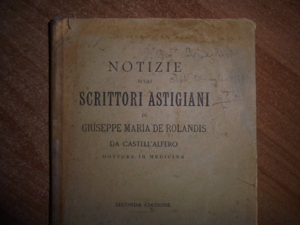 (Asti) Notizie sugli scrittori astigiani