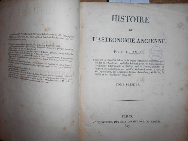 (Astronomia) Histoire de l' Astronomie Ancienne. Histoire de l' Astronomie …