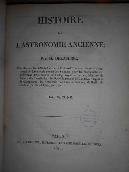 (Astronomia) Histoire de l' Astronomie Ancienne. Histoire de l' Astronomie …