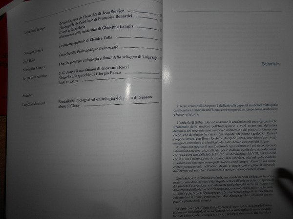 ATOPON. Psicoantropologia Simbolica e Tradizioni Religiose. 4 riviste