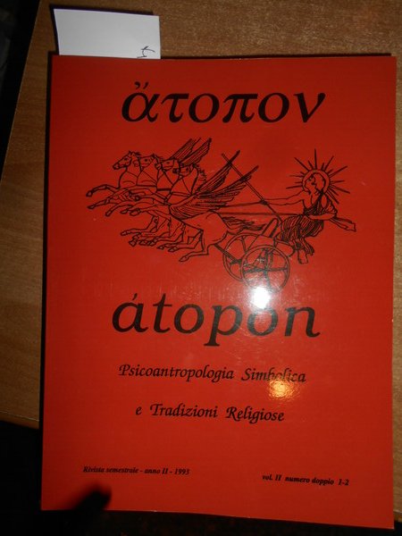 ATOPON. Psicoantropologia Simbolica e Tradizioni Religiose. 4 riviste