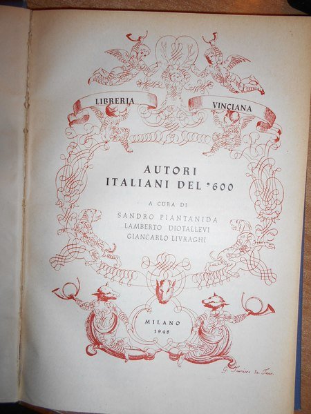 Autori Italiani del '600. Libreria Vinciana 1948 - 1951