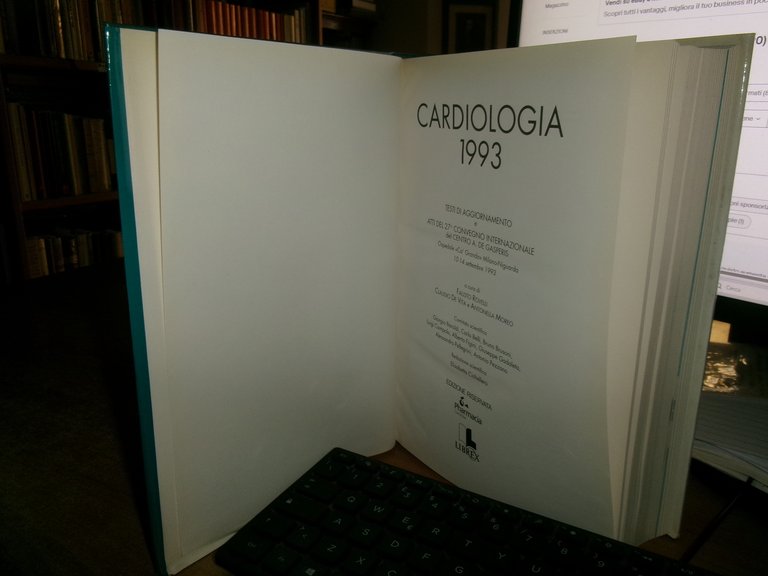 Autori Vari. CARDIOLOGIA 1993 Testi di aggiornamento e Atti del …