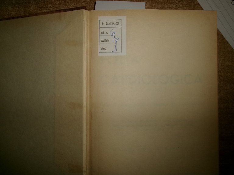 Autori Vari. FOLIA CARDIOLOGICA. Atti Soc. It. Card. 1940/1950