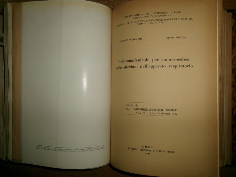 Autori Vari MISCELLANEA di numerosi estratti/opuscoli riguardanti la tubercolosi 1931