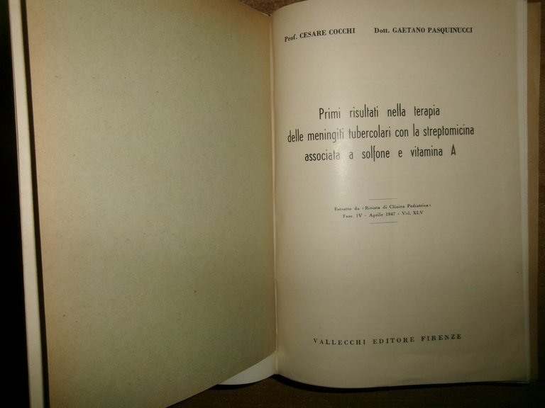 Autori Vari MISCELLANEA di numerosi estratti/opuscoli riguardanti la tubercolosi 1931