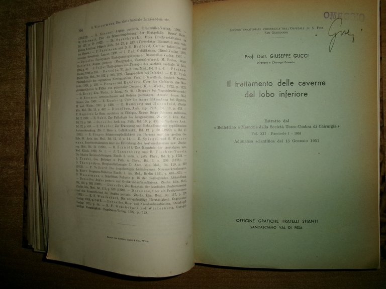 Autori Vari MISCELLANEA di numerosi estratti/opuscoli riguardanti la tubercolosi 1931