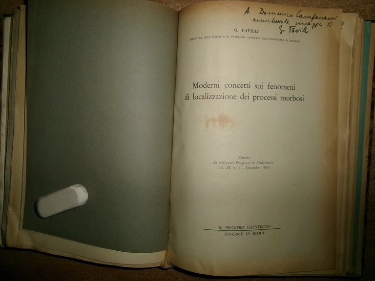 Autori Vari MISCELLANEA di numerosi opuscoli/estratti riguardanti la medicina...