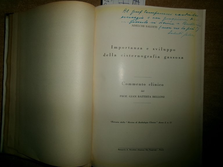 Autori Vari MISCELLANEA di numerosi opuscoli/estratti riguardanti la medicina...
