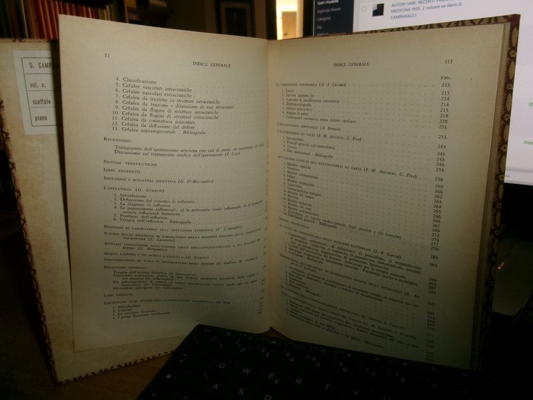 AUTORI VARI. RECENTI PROGRESSI in MEDICINA 1953. 2 volumi ex …