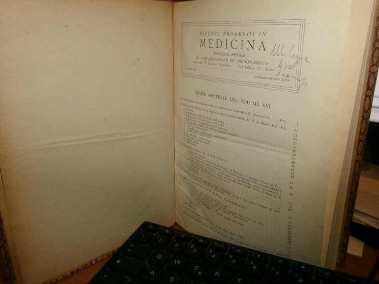 Autori Vari. RECENTI PROGRESSI in MEDICINA 1956 2 volumi ex …