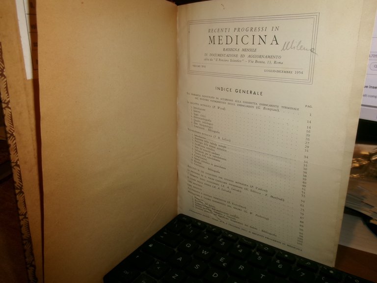 Autori Vari. RECENTI PROGRESSI in MEDICINA 1956 2 volumi ex …