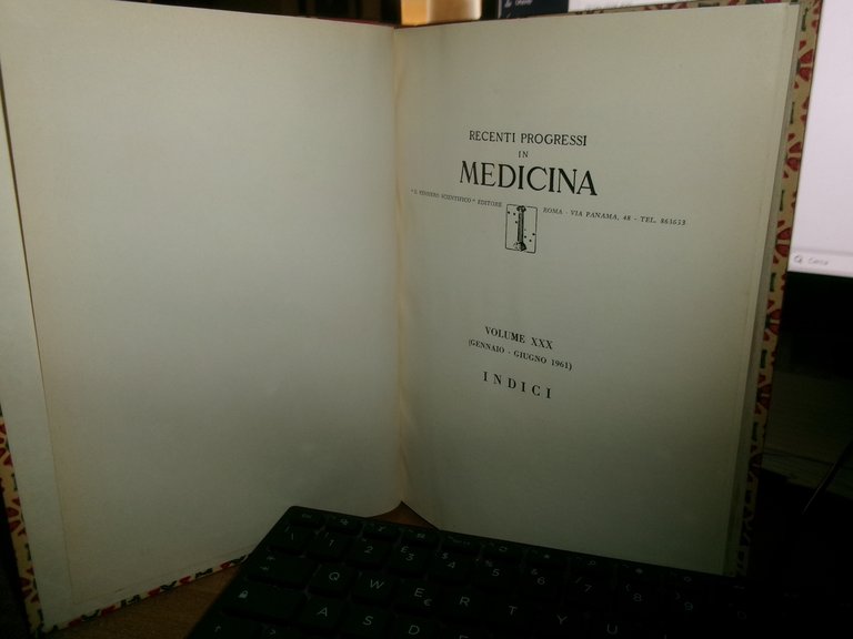 AUTORI VARI. RECENTI PROGRESSI in MEDICINA 1961 2 volumi (Vol. …