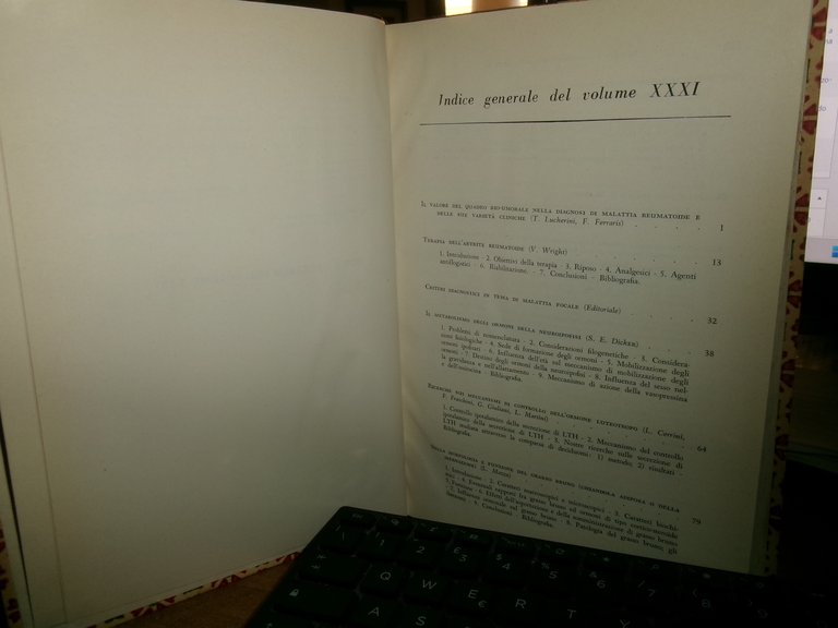 AUTORI VARI. RECENTI PROGRESSI in MEDICINA 1961 2 volumi (Vol. …