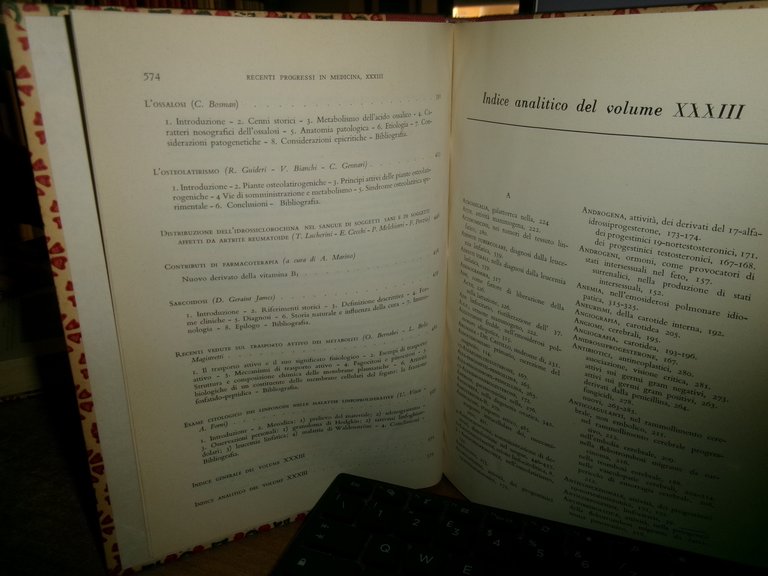 AUTORI VARI. RECENTI PROGRESSI in MEDICINA 1962 - 2 volumi: …