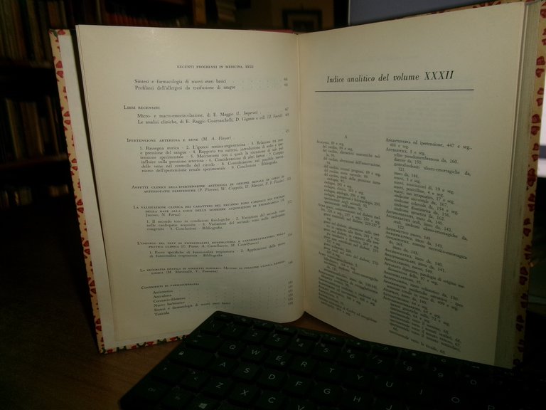 AUTORI VARI. RECENTI PROGRESSI in MEDICINA 1962 - 2 volumi: …