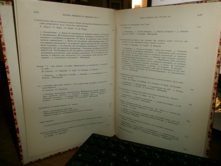 AUTORI VARI. RECENTI PROGRESSI in MEDICINA 1966 - 2 volumi: …
