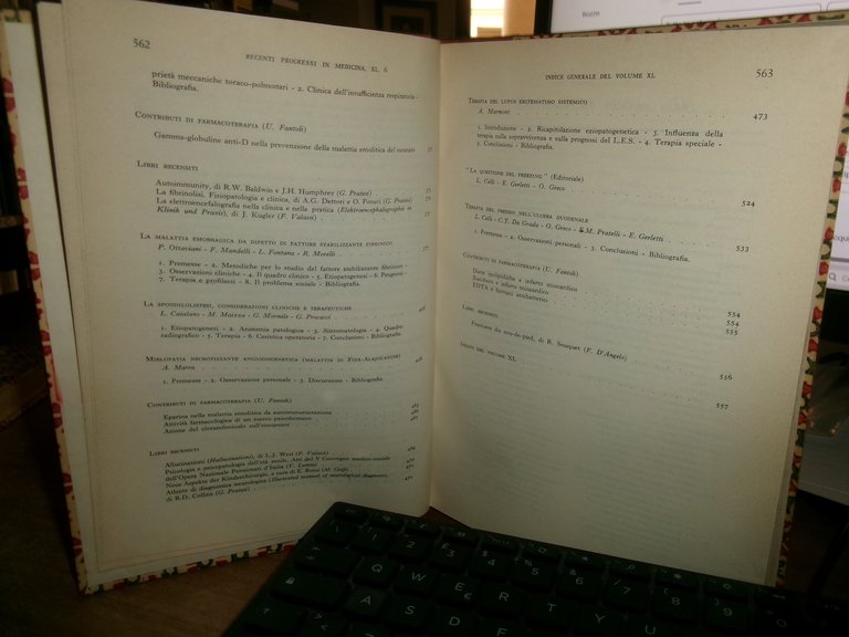 AUTORI VARI. RECENTI PROGRESSI in MEDICINA 1966 - 2 volumi: …