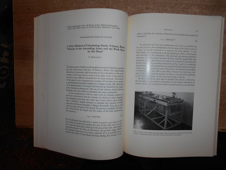 BALLISTOCARDIOGRAPHY and Cardiovascular Perfomance Isaac Starr/Deuchar 1968