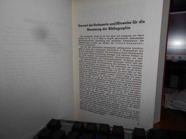 Bbibliographie der Kameralwissenschaftlen.