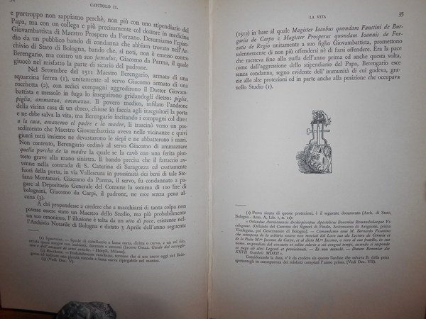 BERANGARIO DA CARPI Saggio Biografico e Bibliografico seguito dalla traduzione …