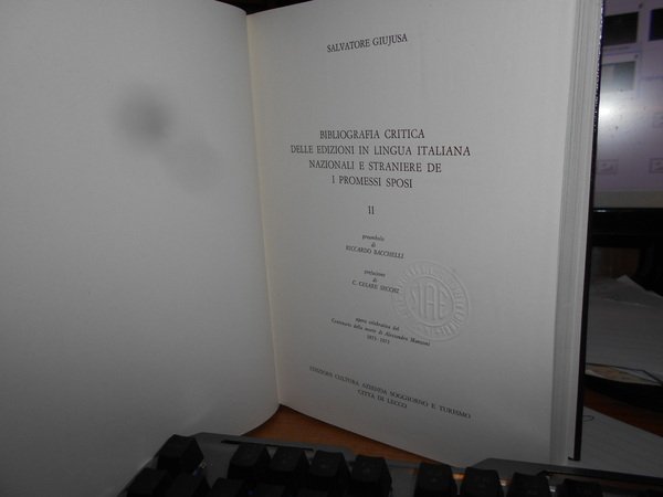 BIBLIOGRAFIA CRITICA DELLE EDIZIONI IL LINGUA ITALIANA NAZIONALI E STRANIERE …