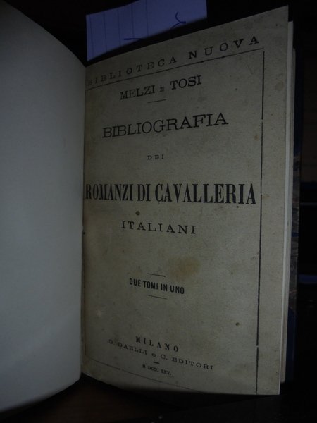 BIBLIOGRAFIA dei Romanzi di Cavalleria in versi e in prosa …