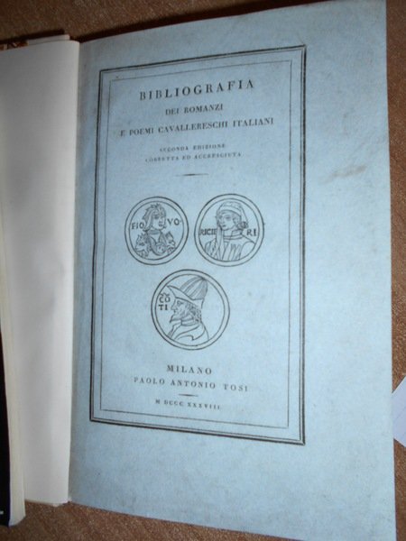 BIBLIOGRAFIA dei Romanzi e Poemi Cavallereschi italiani