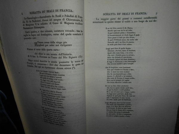 BIBLIOGRAFIA dei Romanzi e Poemi Cavallereschi italiani
