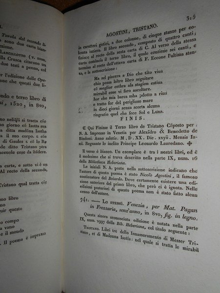 BIBLIOGRAFIA dei Romanzi e Poemi Cavallereschi italiani