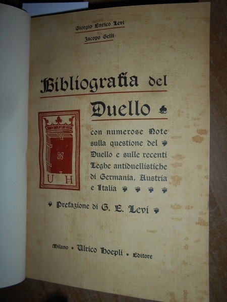 BIBLIOGRAFIA DEL DUELLO