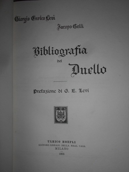 BIBLIOGRAFIA DEL DUELLO