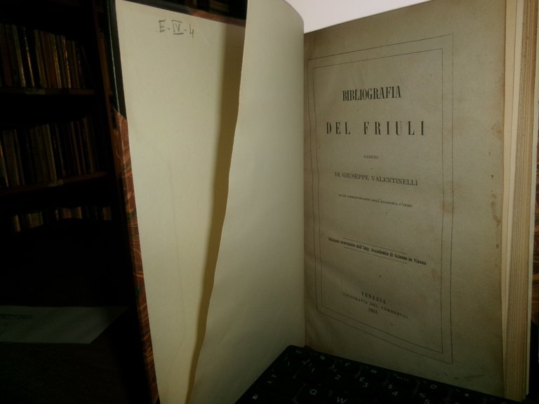 Bibliografia del Friuli saggio di Giuseppe Valentinelli 1861 | Immagine Gallery 6