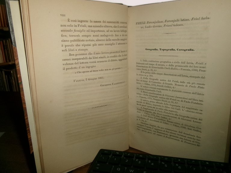 Bibliografia del Friuli saggio di Giuseppe Valentinelli 1861 | Immagine Gallery 8