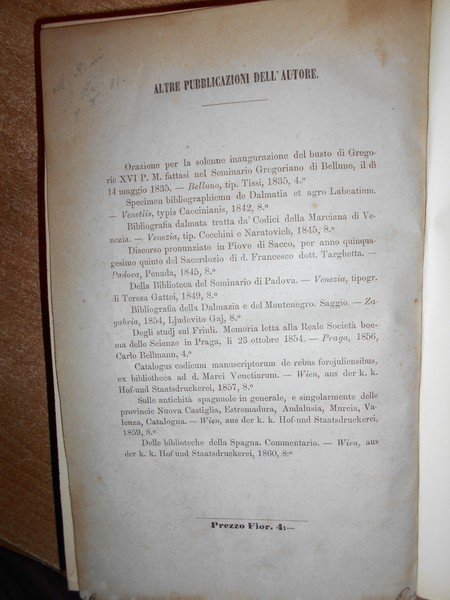 Bibliografia del Friuli saggio di Giuseppe Valentinelli