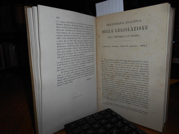 Bibliografia della Legislazione Veneta