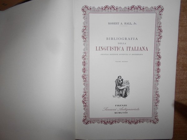 BIBLIOGRAFIA DELLA LINGUISTICA ITALIANA. SECONDA EDIZIONE RIVEDUTA E AGGIORNATA - …