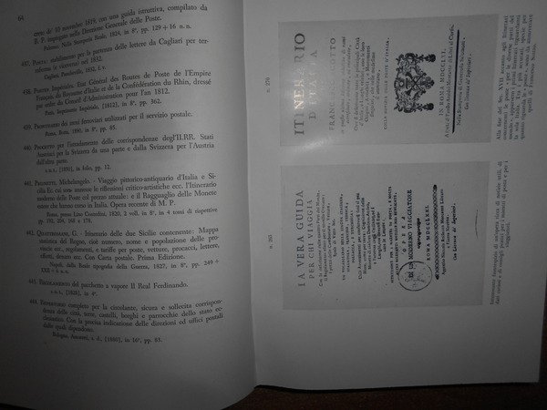 BIBLIOGRAFIA DELLA POSTA E FILATELIA ITALIANE.