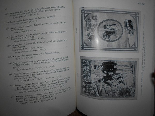 BIBLIOGRAFIA DELLA POSTA E FILATELIA ITALIANE.