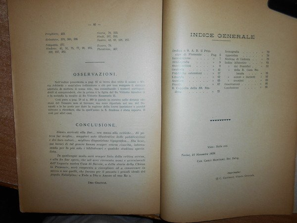 BIBLIOGRAFIA DELLA SS: SINDONE DI N.S.G.C. Venerata in Torino. Dedicata …