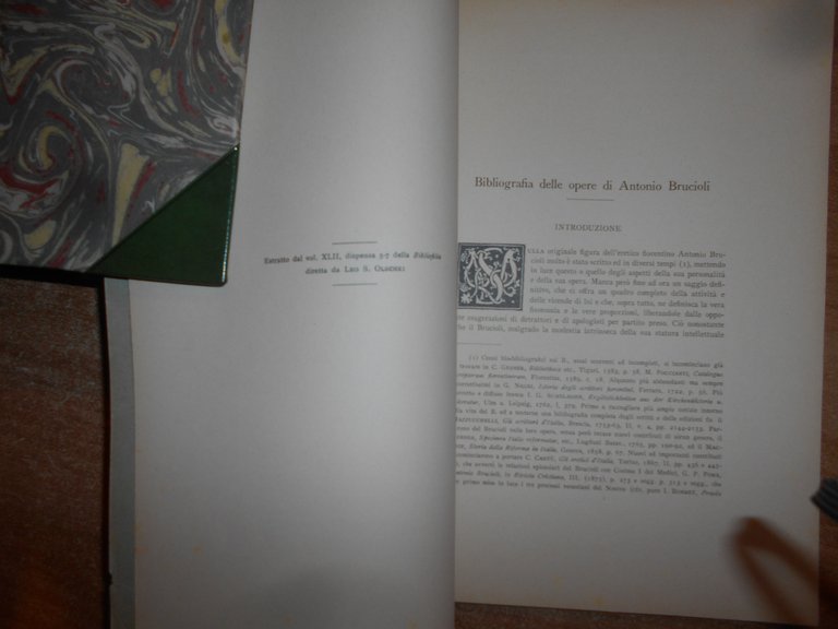 Bibliografia delle opere di ANTONIO BRUCIOLI. GIORGIO SPINI 1940
