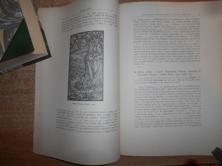 Bibliografia delle opere di ANTONIO BRUCIOLI. GIORGIO SPINI 1940
