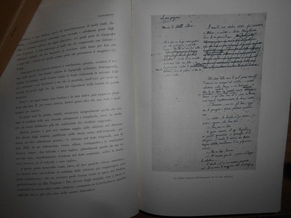 BIBLIOGRAFIA DELLE OPERE DI SILVIO PELLICO