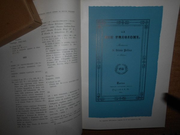 BIBLIOGRAFIA DELLE OPERE DI SILVIO PELLICO