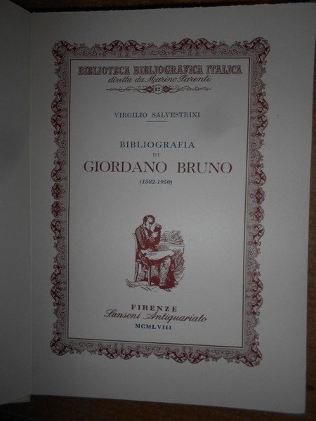 BIBLIOGRAFIA di GIORDANO BRUNO (1583 - 1950)
