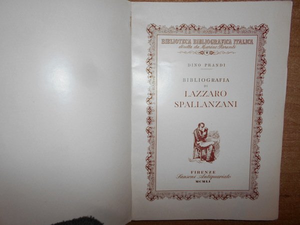 BIBLIOGRAFIA di LAZZARO SPALLANZANI